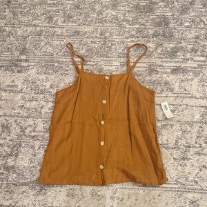 Old Navy Brown Button-Up Camisole